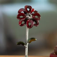 Handcrafted Rustic Metal Rose – Steel Farmhouse Decor