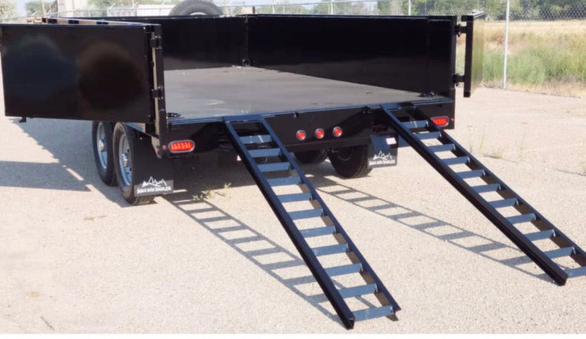 Heavy-Duty 5ft Steel Trailer Ramps – 1,800 lb Per Wheel Capacity